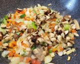 Foto del paso 5 de la receta: Hamburguesas de Mijo, Soja hongos y vegetales