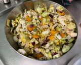 Une image de l'étape 10 de Salade d'endives à la mortadelle, concombre, tomate et mozzarella.