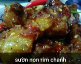 Hình bước làm 5 của món Sườn non rim chanh