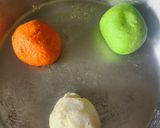 A picture of step 3 of Tricolor Milk Coconut Mithai - Tirangi Doodh Nariyal Mithai.
