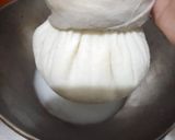 A picture of step 1 of Hung Curd 🧀🧀🧀.
