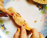 A picture of step 4 of Leftover Roti Bhakarwadi (Crunchy Fried Roti Bites).