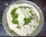 A picture of step 2 of Aloo Puri.