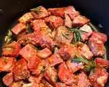 A picture of step 2 of Gnocchi with Goulash - A Borderland Dish.
