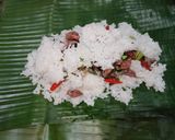 Foto langkah ke 8 dari resep Nasi Bakar Cumi Asin Kemangi a la Yoiko's.