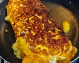 Foto del paso 3 de la receta: OMELLETTE Rellena con Duraznos🍑y queso Mozzarella...!