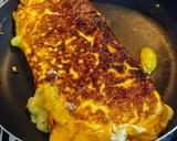 Foto del paso 3 de la receta: OMELLETTE Rellena con Duraznos🍑y queso Mozzarella...!