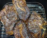 Foto del paso 3 de la receta: Costeleta en barbacoa, gratinada a caballo y puré de 3 zapallos