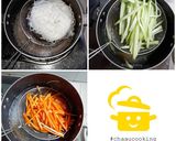 Hình bước làm 3 của món Bún trộn tôm chua cay