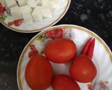 A picture of step 1 of Shahi paneer.