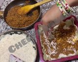 A picture of step 7 of Mutton Lasagna on stove.