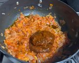 A picture of step 3 of Fettuccine pasta masala.