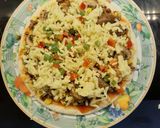 Hình bước làm 3 của món Pizza bò úc, nấm bao phê