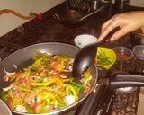 A picture of step 2 of Kabuli biryani.