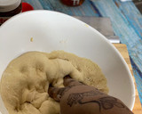 A picture of step 2 of NUTELLA FILLED BREAD 🥯.