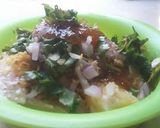 A picture of step 2 of Masala Potato Chaat.