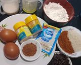 Foto langkah ke 1 dari resep Bolu Cokelat Mini (Tanpa Mixer Tanpa Oven Takaran Sendok).