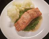 Asian Inspired Salmon With Ginger Mint Pea Puree recipe step 4 photo