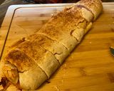 A picture of step 4 of Ham and Cheese Pizza Rolls.