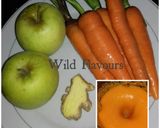 A picture of step 1 of Carrot, apple & ginger juice.