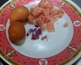 รูปขั้นตอนการทำที่ 1 ของ ไข่เจียวไก่สับ