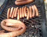 Grilled Sausage and grilled onions