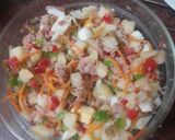 Foto del paso 3 de la receta Ensalada de papas y judías verdes con vinagreta de ajo y perejil