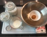 A picture of step 2 of Worlds Best British Scone - Perfect ! Cream or Jam first :P lol.