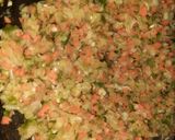 A picture of step 4 of Veggies pizza 🍕.