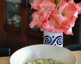 Foto del paso 7 de la receta: Ensalada de melocotón con aguacate y surimi