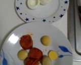 Foto del paso 1 de la receta: Huevos rellenos de...Farinato, con cubierta de mahonesa