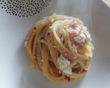 Foto del passaggio 4 della ricetta 415 * Spaghetti con pancetta, porri e ricotta 🍝🥓🥬🧀