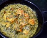 A picture of step 9 of Paneer Methi Chaman.