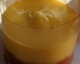 A picture of step 6 of Gajar Halwa with vanilla custard mousse.