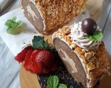 Foto langkah ke 6 dari resep Mocca Nougat Roll Cake.