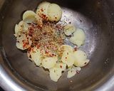 A picture of step 2 of Twice cooked potatoes.