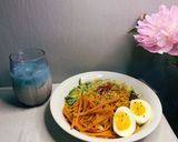 Hình bước làm 3 của món Giảm cân + eat clean: Smoothie + cơm xoài + mì đậu hũ