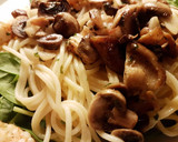 Foto del paso 5 de la receta: Spaghetti con gambas y espinacas