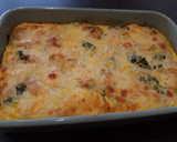 Foto del paso 5 de la receta Pastel de brócoli, puerros y salmón a la mostaza