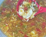 A picture of step 7 of Winter's special hot and sour fish soup 🍲.