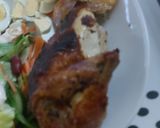 A picture of step 3 of My Chilli oil coated Chicken with a chilli flavoured Salad 🤩.
