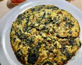 A picture of step 4 of Spinach, zucchini and rolled oats kuku.