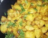 A picture of step 5 of Aloo masala chaat.