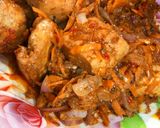 A picture of step 4 of Spicy tofu.