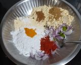 A picture of step 1 of Kanda Pakoda.