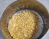 A picture of step 3 of Luchi and Cholar Dal.