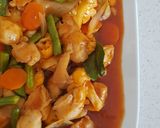 A picture of step 1 of Chicken Paprik (Malaysians' Favorite).