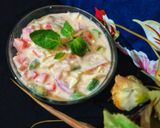 A picture of step 4 of Vegetable raita.