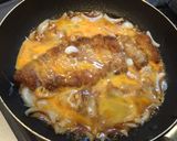 A picture of step 4 of Easy! Sweet Katsudon with Soft-Boiled Eggs.