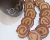 A picture of step 12 of Chocolate biscuits roll.